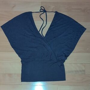V Neck Wrap Style Top
